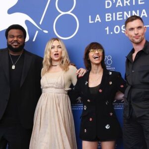 Ed Skrein Instagram - @labiennale settings with my #monalisaandthebloodmoon family @lilyinapad @mrcraigrobinson @katehudson and Benny the Dog 😊 Much Love to @connolly for the head to toe flow @baudoinlange for the crep @styleanderror for the master plan @tobymclellan @thegreatfrogldn for the jewellery and all for continued support ❤️