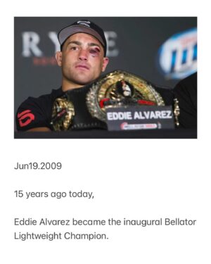 Eddie Alvarez Instagram - The Underground King 👑
