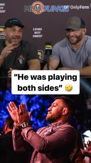 Eddie Alvarez Instagram - Eddie Alvarez and Chad Mendes could hear Conor McGregor at ringside during their fight 😅 #BKFC41

🔗 FULL INTERVIEW IN BIO
