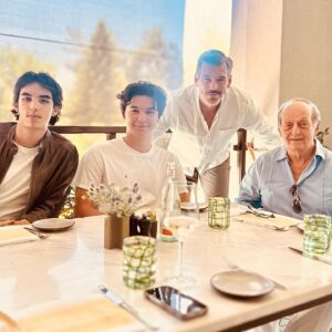 Eddie Cibrian Instagram - Celebrating today with my Dad and my boys. ❤️ Grateful for this picture of 3 generations. Happy Father’s Day to all you Dad’s out there 👊