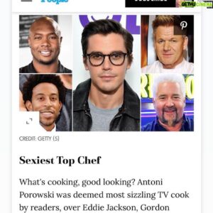 Eddie Jackson Instagram - That one time @people thought I was the sexiest chef in America!😎