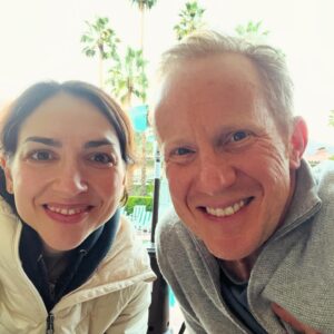 Eden Riegel Instagram - A year of selfies with my sweetie to celebrate the day of his birth! This year has been a toughie. Like, yikes! Sometimes it felt like we were just surviving, and barely at that. But new challenges meant seeing him rise to the occasion and step up for our family again and again. He just keeps finding new ways to make me fall in love with him. Our partnership means we’re never alone facing obstacles, difficulties are more tolerable because they are shared, we have each other to take on burdens when one of us doesn’t feel strong enough. This year I asked Andrew to be funny and silly and let his wit shine even when I’m sad — maybe especially when I’m sad — and he’s found the strength to do it, because I asked. His ability to stay buoyant in hard times is what makes him the backbone of our family. His sense of humor is our secret weapon. There’s no one else on earth I can imagine walking through this life with. It just wouldn’t be this good. Please join me in wishing this wonderful, deserving person a very happy birthday!