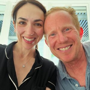 Eden Riegel Instagram - A year of selfies with my sweetie to celebrate the day of his birth! This year has been a toughie. Like, yikes! Sometimes it felt like we were just surviving, and barely at that. But new challenges meant seeing him rise to the occasion and step up for our family again and again. He just keeps finding new ways to make me fall in love with him. Our partnership means we’re never alone facing obstacles, difficulties are more tolerable because they are shared, we have each other to take on burdens when one of us doesn’t feel strong enough. This year I asked Andrew to be funny and silly and let his wit shine even when I’m sad — maybe especially when I’m sad — and he’s found the strength to do it, because I asked. His ability to stay buoyant in hard times is what makes him the backbone of our family. His sense of humor is our secret weapon. There’s no one else on earth I can imagine walking through this life with. It just wouldn’t be this good. Please join me in wishing this wonderful, deserving person a very happy birthday!
