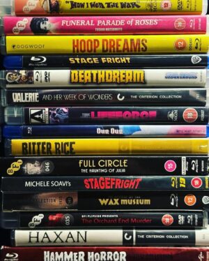 Edgar Wright Instagram - FILMS WATCHED: OCT TO DEC 2023 (* 1st time /   Seen at cinema)
 
20 DAYS IN MARIUPOL (2023)*
ACCATTONE (1961)*
ALL OF US STRANGERS (2023)* 
ANATOMY OF A FALL (2023)* 
THE BIKERIDERS (2023)* 
BITTER RICE (1949)*
BLUEBEARD’S CASTLE (1963)*
BOTTOMS (2023)*
THE BRIDE OF THE GORILLA (1951)*
BROTHERS (2023)*
THE BURDENED (2023)*
A CANTERBURY TALE (1944) 
CAPTAIN CLEGG (1962)*
CITY OF WIND (2023)*
CONCRETE UTOPIA (2023)*
DEATH PROOF (2007)
DEATHDREAM (1974)*
A DISTURBANCE IN THE FORCE (2023)*
DO NOT EXPECT TOO MUCH FROM THE END OF THE WORLD (2023)*
DREAM SCENARIO (2023)* 
DUG DUG (2021)*
DUSTY ERMINE (1936)*
EILEEN (2023)* 
EL BRUTO (1953)*
ELF (2003)
THE ENTERTAINER (1960)*
ENYS MEN (2022)* 
EXCURSION (2023)*
FAIR PLAY (2023)*
FALLEN LEAVES (2023)*
FAST X (2023)*
FERRARI (2023)* 
FULL CIRCLE (1977)*
FUNERAL PARADE OF ROSES (1969)*
GODZILLA MINUS ONE (2023) *
HAXAN (1922)*
HIT MAN (2023)* 
THE HOLDOVERS (2023)* 
HOOP DREAMS (1994)*
HOW I WON THE WAR (1967)*
HOW TO HAVE SEX (2023)* 
IT’S A WONDERFUL LIFE (1946)
THE KILLER (2023)* 
KILLERS OF THE FLOWER MOON (2023)  
THE KITCHEN (2023)* 
LIFEFORCE (1985)
THE LOST KING (2022)*
MAESTRO (2023)* 
A MATTER OF LIFE AND DEATH (1946) 
MEMORY (2023)* 
MYSTERY OF THE WAX MUSEUM (1933)*
NAPOLEON (2023)* 
NO HARD FEELINGS (2023)*
NOTHING COMPARES (2022)*
NYAD (2023)* 
ONYX THE FORTUITOUS AND THE TALISMAN OF SOULS (2023)*
PERFECT DAYS (2023)*
POOR THINGS (2023)* 
PRISCILLA (2023)* 
THE RED SHOES (1948) 
RENFIELD (2023)*
THE ROYAL HOTEL (2023)* 
THE RUINS (2008)
THE RULING CLASS (1972)*
SALTBURN (2023)*  (x 2)
SAVAGE MESSIAH (1972)*
SAVE THE GREEN PLANET (2004)*
SCOTT PILGRIM VS THE WORLD (2010) 
SHIVA BABY (2020)*
SIRA (2023)*
SISU (2023)*
SOCIETY OF THE SNOW (2023)* 
STAGE FRIGHT (1950)*
STAGEFRIGHT (1987)*
STARVE ACRE (2023)* 
LA SYNDICALISTE (2023)*
THE TASTE OF THINGS (2023)*
THE TEACHER’S LOUNGE (2023)*
THANKSGIVING (2023)* 
THEATER CAMP (2023)*
THREE CASES OF MURDER (1955)*
THROW MOMMA FROM THE TRAIN (1987)
VALERIE AND HER WEEK OF WONDERS (1970)*
VENOM (1971)*
WHEN A WOMAN ASCENDS THE STAIRS (1960)*
WOMAN OF THE HOUR (2023)*
WONDER BAR (1934)*
WONKA (2023)* 
THE WORLD’S END (2013) 
THE ZONE OF INTEREST (2023)* 