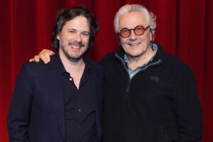 Edgar Wright Instagram - You know the moment in trailers when it says ‘FROM THE VISIONARY DIRECTOR OF…’ and it’s always a little annoying or maybe undeserved? Well, here’s one director that I think this fully applies to. George Miller has blowing our minds for 45 years since the first ‘MAD MAX’ in 1979, and has done it again the 5th film in the saga, the revenge epic that is ‘FURIOSA’.

I was happy to sit down with George again (our first Q&A since ‘FURY ROAD’) at the @directorsguild on Saturday. He’s an incredible mind and has a unique approach to film-making that I want to know everything about. The conversation was recorded and will be uploaded on the DGA podcast ‘The Director’s Cut’.

And if you haven’t seen ‘FURIOSA’ on the big screen, do it right now. See it on the biggest screen and melt your face off x

Photographer Shane Karns, courtesy of the Directors Guild of America.