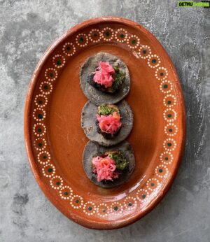 Eduardo Garcia Instagram - HOLIDAY TABLE with @chefeduardogarcia: Elk Tongue Sliders with Sauerkraut & Chimichurri.

Oh, the tongue, you noble muscle you. Functional in every breath, taste and experience the tongue is unavoidable. And yet little celebrated and rarely seen is the tongue on our modern fare. For me, Tongue is royalty amongst the big animals I harvest. Only one per animal. Versatile and equally toothsome eaten raw as a tartare, smoked, pickled, or slow cooked as I do here. Tongue is downright on par for its unctuous mouthfeel as Bluefin tuna belly in my humble opinion.

Elk Tongue Sliders: 

2 Elk tongues, or any other ungulate tongue 
1 ½ gallons water, divided 
8 oz @montanamex Habanero sauce, substitute with 8 oz tomato puree 
1 white onion, halved laterally between top and tail 
1 head garlic, smashed and most loose paper discarded 
1 Tablespoon Mexican oregano 
4 bay leaf 
2 teaspoon black peppercorns, lightly cracked 
2 teaspoons sea salt 

Sauerkraut: 

5 pounds red/purple cabbage, about 2 small heads 
2 pounds green cabbage, about 1/2 a large head 
2 large carrots 
8 cloves garlic 
1/4 cup plus 1 1/2 teaspoons sea salt 
1/2 teaspoon caraway seed 

Chimichurri: 

1/2 cup chopped Italian parsley 
1 tablespoon freshly squeezed lemon juice, from 1/2 a lemon 
1/3 cup extra virgin olive oil 
1/4 cup chopped cilantro 
1 tablespoon chopped oregano 
2 tablespoons capers, drained 
1/3 teaspoon kosher salt 
½ teaspoon @montanamex Jalapeño seasoning 

Full recipe from the link in bio. 
_
📷: @chefeduardogarcia
#mysteryranch #builtforthemission