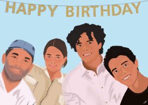 Eduardo Santamarina Instagram - Grax hijos míos por tan bonito regalo, me encanto….hecho por las manos de mi nuera Zaire,grax!!!!!😘❤️💯👏👏👏