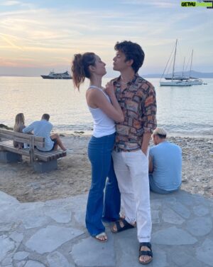 Edward Bluemel Instagram - too busy flirting to notice the lads behind us driving off in our brand new super yacht 🙄🙄🙄