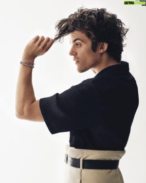 Edward Bluemel Instagram - the longer you stare at it, the closer the trousers get to my armpits