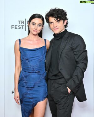 Edward Bluemel Instagram - Me and a lot of people I love showing the world My Lady Jane at @tribeca - swipe across to find out if the turtleneck had sleeves or not

Styling: @felicitykay 
Grooming: @ekagrooming 
Loving girlfriend: @marybethbarone