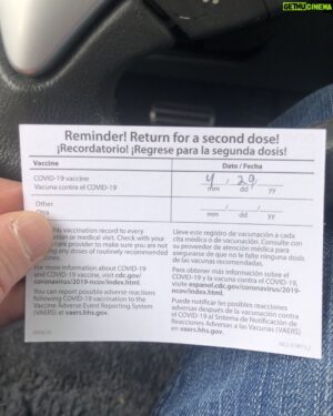 Edward Furlong Instagram - First one down one more to go. Dude I went to dodger stadium it was so easy no wait at all. Drove up rolled down my window and got vaccinated let’s get this pandemic behind us..