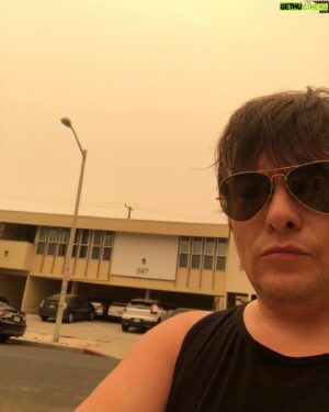 Edward Furlong Instagram - The sky is orange because of the fires very ominous and bizarre never seen it like this
