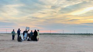 Edward Norton Instagram - I’ve taken a lot of pictures on Wes Anderson’s sets over the years.  These are a few of Key Grip, Sanjay Sami… one of the best in the business and one of my favorite people from Wes’s team.  A great profile of him just came out in the NY Times
https://www.nytimes.com/2023/06/21/movies/wes-anderson-asteroid-city-camera-moves.html?smid=em-share  If you’re a fan of Wes’s films, or of film in general, this is a must read.  This is a really detailed portrait of how critical a great technical collaborator is to the creative process of a film.  Sami also fills the set with positivity & undimmed enthusiasm for the process. Loved & respected in equal measure by all of us. So great to see one of behind the camera team celebrated like this.