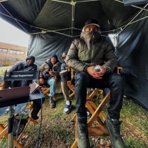 Eif Rivera Instagram - A little BTS from the crazy Raising Kanan finale 🔥🔥 Directed by Eif Rivera only on Starz. s/o everyone involved. Keep ReWatching! Let me know your thoughts. Warning last few pics had to be in  B&W!! may those characters rest well in Power Universe heaven. Tell Ghost i said What up. 🤦🏻‍♂️😫😂🎥🎬🚦 @50cent