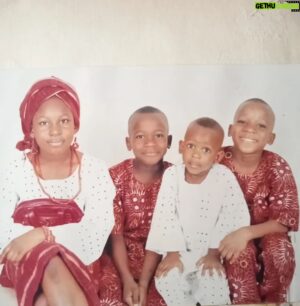 Ejike Asiegbu Instagram - Happy Children's Day to my big babies and to all the children of the world 🌎 🎁🎉. you are our future generation 🙏 ❤️ 

It's the 3rd and 4th picture with @officialetochi  bent neck. 😆 #dramaboy #childrensday