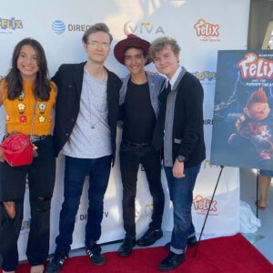 Elias Harger Instagram - What an amazing night! I had so much fun watching #felixthemovie with so many friends at the premiere of Felix and the Hidden Treasure. Thanks so much to @vivakidsfilms for such an incredible experience! And thanks to everyone who came out tonight! Now streaming on Amazon Prime, iTunes, Direct TV and On Demand/Digital.