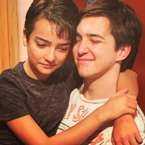 Elias Harger Instagram - Happy Birthday, Michael! Here’s a throwback to last year on this day. Miss you! @michaelcampion #18yearsold