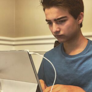 Elias Harger Instagram - Who has started going to school in person? Is everyone still Zooming? I’m homeschooled, so nothing really changed for me.