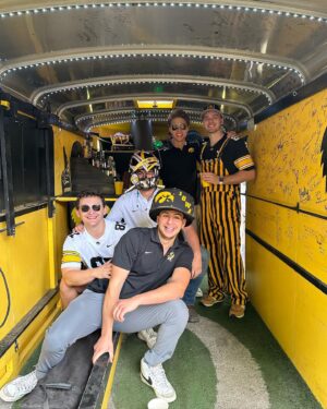 Elias Kacavas Instagram - Go Hawks, great win Saturday. Fight for Iowa. Thank you for an incredible time. 🍻 #82 #24