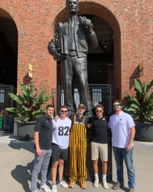 Elias Kacavas Instagram - Go Hawks, great win Saturday. Fight for Iowa. Thank you for an incredible time. 🍻 #82 #24