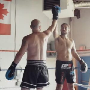 Elias Theodorou Instagram - I’m a Fighter, Man. 🌳🥊#TBT Reminiscing on my time in the bush with legend @reallesstroud and then putting in some work in the ring. #survivorman 
-
#lesstroud #fightingtosurvive #inthebush #greater #ontario
-
Videos will be linked in my stories.