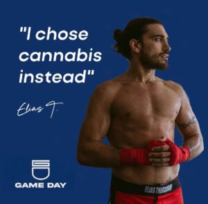 Elias Theodorou Instagram - Game on! 💪😤🌿💨 #PlantsOverPills
-
@gameday.98 has officially launched! Couldn’t be more excited to be apart of a company and team ready to change the game in both cannabis AND sports! Ready to fight the stigma because “I choose cannabis instead”. #Dope #Sports