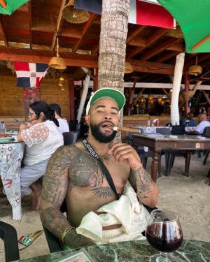 Elijah Blake Instagram - Hispaniola (The island of both Haiti & DR) easily top 2 most beautiful Beaches & Ppl on earth. Water so clear you can see the difference in fish and aquatic creature’s swimming past your feet. Fruit & agriculture so fresh that the taste almost unrecognizable in the absence of pesticides & preservatives
.Though they don’t have much they are rich in spirit. Don’t know what took me so long to go back but I’m glad I did!