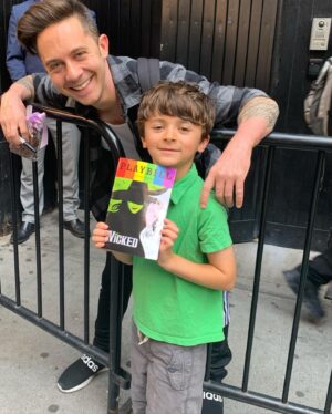 Elisa Strauss Instagram - About Saturday… 
He said,”This is the BEST Mommy and son day ever!” I couldn’t agree more. His first Broadway show was incredible- meeting the real life “Boq” @mikewartella made it so much more! 🙌🏻

And…we did happen to stop @its__sugar_  I mean… 🍭🍬

Thank you @ccapinc @debgraus @mikewartella @wicked_musical for making the greatest day come true!