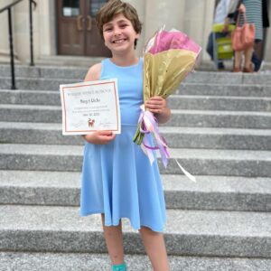 Elisa Strauss Instagram - Six years went by in a flash. Thanks @murrayavenueschool for helping this girl thrive! 
#middleschoolherewecome