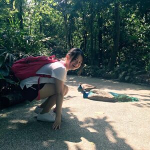 Elise Zhang Instagram - Bird Park Singapore! Bird Poop rains from above!!!!!!!!!!