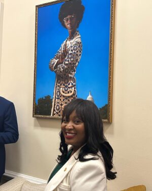 Elissa Slotkin Instagram - It was my absolute joy to host State Sen. Sarah Anthony in D.C. at the State of the Union. We first met back in 2018 while knocking doors together, and now she’s the Michigan State Senate’s first African-American Appropriations Chair.

Sen. Anthony is a star on the rise and a leader on economic opportunity for all, reproductive rights, and gun safety. Introducing her to national leaders yesterday evening was the highlight of my week.