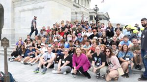 Elissa Slotkin Instagram - The best part of my Friday morning: Speaking with 8th grade students from Fowlerville Middle School on their D.C. trip! They came ready with some serious questions, and I can’t wait to see what amazing things they do.