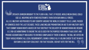 Elissa Slotkin Instagram - My statement on today's vote: