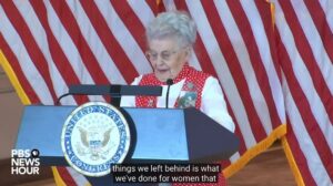 Elissa Slotkin Instagram - Did you know that the symbolism of Rosie the Riveter originated at the Willow Run Aircraft Factory in Ypsilanti? It’s no surprise that hardworking women in Michigan were among the first to roll up their sleeves and serve their country. 

Today’s Congressional Gold Medal ceremony honoring Rosie the Riveters was long overdue, and I encourage everyone to take time to listen to Mae Krier, an “OG” Rosie who helped produce B-17s and B-29s for the war effort from 1943 to 1945.