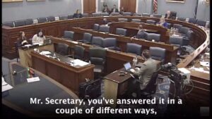 Elissa Slotkin Instagram - Food security is national security, so it’s important that we ensure adversaries like China can’t gain control over the land that feeds us. Today at @houseagdems, I asked U.S. Secretary of Agriculture Tom Vilsack about how we can protect our farmland.