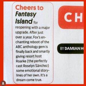 Elizabeth Craft Instagram - Thanks @damianholbrook for the love! #fantasyislandtv #happierinhollywood