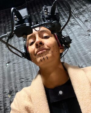Elizabeth Grullón Instagram - So grateful to be back in the mocap suit to start off the year! As usual, the project I’m working on is top secret so please enjoy these completely unrelated photos. Any guesses on what it is? 🎮
