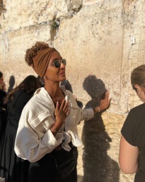 Elizabeth Grullón Instagram - The Holy Land. The energy was intense and palpable. The moment I saw the Wailing Wall (1st & 2nd slides) my heart burst open. We retraced the steps Christ took during his crucifixion, burial, and rising. My heart rang with a simple knowing, “God is so good.” 🌙