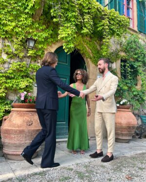 Elizabeth Grullón Instagram - cheers to Guido & Mélisse! 🥂✨
