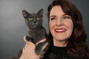Elizabeth Hales Instagram - 🐈‍⬛ National Cat Day 🐈 
Mia was agreeable to have her picture taken... again.  Ollie, not so much. 👉👉
.
.
.
.
.
.
.
.
.
#nationalcatday #cats_of_instagram #catsofig #catlover #catlife #adoptdontshop #adoptacat #tnr