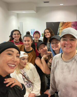 Elizabeth Ho Instagram - You want more? I’ll give you more @chriskirkpatrickmasmusical at Edinburgh fringe 😎

- hanging out at @bbcedfest dressing room
- boy band and all why do I look so swol?
- trauma bonding
- 😇 
- 👼 
- the fam
- hot donut balls 
- we started a bowling league
- golden girls
- strike
