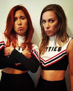 Elizabeth Maxwell Instagram - It’s my annual Halloween post reminding y’all to go check out Virgin Cheerleaders in Chains! 😘 I love this lil meta horror comedy, and if you’re looking for something to cap off your night, it won’t disappoint! At this point, it’s available so many places to rent or buy, I just recommend googling it. If you do check it out, let me know what you think! ☺️

#virgincheerleadersinchains #vcnc #indiefilm #horror #horrorfilm #indiehorror #horrorcomedy #halloween
