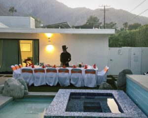 Elizabeth Maxwell Instagram - “It matters not if I am wealthy, for I am rich in friendship.”

Palm Springs Birthday, The Horizontals