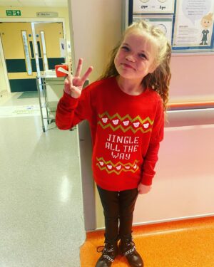 Ella Chadwick Instagram - Wearing my @rmchcharity christmas jumper today at hospital i love the little humphrey heads on it. #christmasjumper #christmas #hospital #charity #rmchcharity
