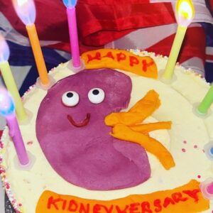 Ella Chadwick Instagram - I love May its normally a busy month starting with 1 of my favourite days. 7th May 2014 i had my 2nd kidney transplant. A day we thought would never happen so we celebrate this day every year. My kidneyversary this year was same wkend as the kings coronation so we went to a coronation party then to arcades and restaurant for tea. Of course a kidneyversary cake was eaten too with rainbow candles. My best day to celebrate thanks to @greatormondst for doing the transplant my amazing donor my nanna @christinachadwick5936 and @RMCHosp for looking after me and keeping me and sydney kidney well 💚💜🎉