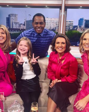 Ella Chadwick Instagram - More pics from yesturday!! Yesturday i was invited back to @gmb to suprise @benshephardofficial on his last show 😭 i had the best time everybody is always so nice i love being there and whilst its sad bens leaving were all still going to see him so we wish you the best of luck on this morning ben ❤️ thankyou for being so kind and always making me smile 🥰🫶 #gmb  #lastshow #benshephard #tvstudios #goodluck