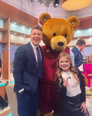Ella Chadwick Instagram - More pics from yesturday!! Yesturday i was invited back to @gmb to suprise @benshephardofficial on his last show 😭 i had the best time everybody is always so nice i love being there and whilst its sad bens leaving were all still going to see him so we wish you the best of luck on this morning ben ❤️ thankyou for being so kind and always making me smile 🥰🫶 #gmb  #lastshow #benshephard #tvstudios #goodluck