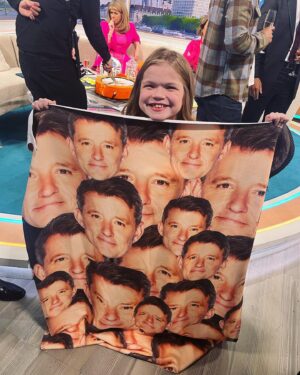 Ella Chadwick Instagram - More pics from yesturday!! Yesturday i was invited back to @gmb to suprise @benshephardofficial on his last show 😭 i had the best time everybody is always so nice i love being there and whilst its sad bens leaving were all still going to see him so we wish you the best of luck on this morning ben ❤️ thankyou for being so kind and always making me smile 🥰🫶 #gmb  #lastshow #benshephard #tvstudios #goodluck