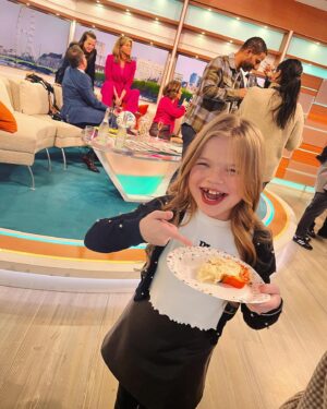 Ella Chadwick Instagram - More pics from yesturday!! Yesturday i was invited back to @gmb to suprise @benshephardofficial on his last show 😭 i had the best time everybody is always so nice i love being there and whilst its sad bens leaving were all still going to see him so we wish you the best of luck on this morning ben ❤️ thankyou for being so kind and always making me smile 🥰🫶 #gmb  #lastshow #benshephard #tvstudios #goodluck