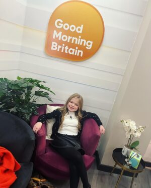 Ella Chadwick Instagram - More pics from yesturday!! Yesturday i was invited back to @gmb to suprise @benshephardofficial on his last show 😭 i had the best time everybody is always so nice i love being there and whilst its sad bens leaving were all still going to see him so we wish you the best of luck on this morning ben ❤️ thankyou for being so kind and always making me smile 🥰🫶 #gmb  #lastshow #benshephard #tvstudios #goodluck